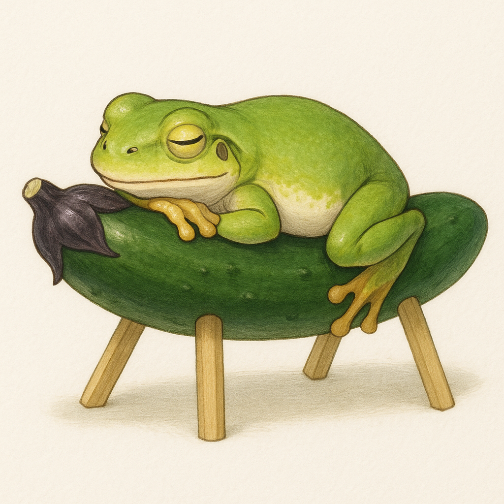 夏野菜シリーズ第2弾 🐸愛は止まらない